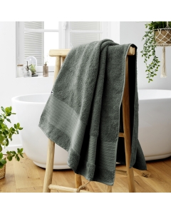 Drap de bain éponge 100% coton bio 600 grammes 90 x 150 cm Garance Romarin