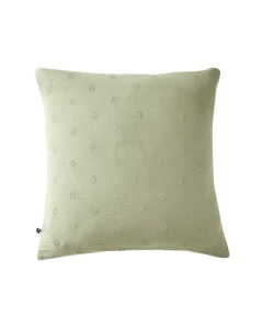 taie d'oreiller 60 x 60 cm gaze de coton gaïa boho eucalyptus
