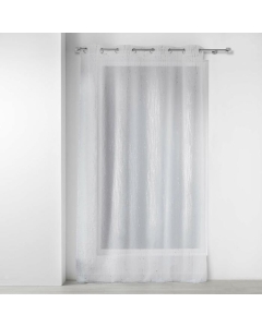 Panneau a oeillets 140 x 180 cm voile sable applique filiane Blanc