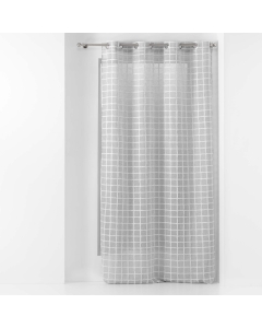 Panneau a oeillets 140 x 240 cm tisse fantaisie karrona Gris