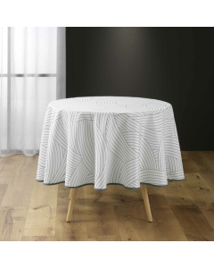 Nappe ronde (0) 180 cm polyester imprime linea Sans