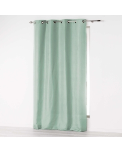 Rideau a oeillets 140 x 280 cm microfibre unie absolu Sauge