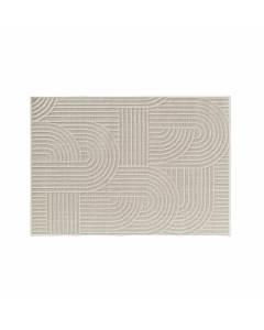 Tapis rectangle 120 x 170 cm tissé plat relief Ezio