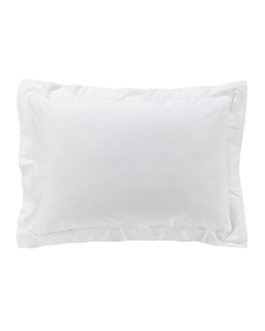 Taie d'oreiller 50 x 70 cm en percale uni 78 fils percaline Blanc