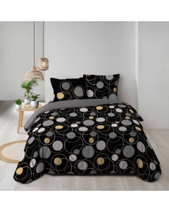 Housse de couette 220x240 cm 100% coton + 2 taie Milord