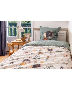 Housse de couette + 1 taie d'oreiller 140 x 200 cm coton 57 fils Polisson