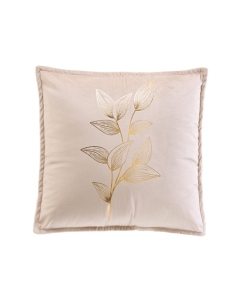 Coussin dehoussable compresse 45 x 45 cm velours imp. metallise oxalis des place Sans