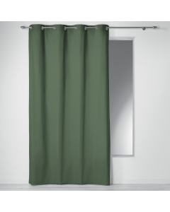 Rideau a oeillets 140 x 240 cm coton uni panama Kaki
