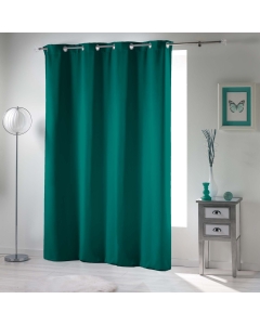 Rideaux occultant a oeillets 135 x 240 cm uni Emeraude