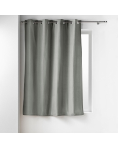 Rideau a oeillets 135 x 180 cm isolant thermique microfibre Micropolar Gris
