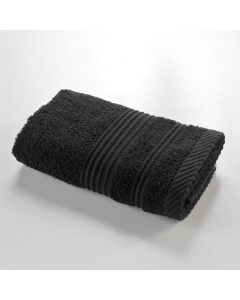 Serviette invite 30 x 50 cm eponge unie tendresse Noir