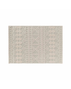 Tapis rectangle 120 x 170 cm tissé plat relief Valam