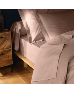 Drap plat 2 pers. 240 x 300 cm coton 57 fils Lina Rose