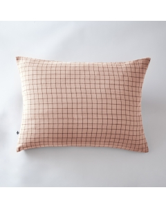 Taie d'oreiller gaze de coton tissée 50 x 70 cm gaïa mix Rose clair