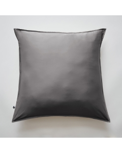Taie d'oreiller 63 x 63 cm satin de bambou Salomé Anthracite