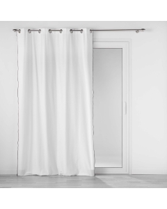 Rideau à oeillets 140 x 240 cm coton recyclé Mistraline Blanc
