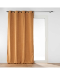 Rideau tamisant 135 x 260 cm velours uni Novana Miel