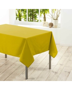 Nappe rectangle 140 x 250 cm polyester uni essentiel Miel