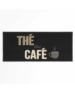 Tapis anti dérapant rectangle 50 x 120 cm bouclette Breakfast