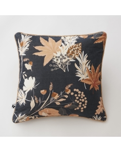 coussin déhoussable 45 x 45 cm velours de coton imprimé hazel