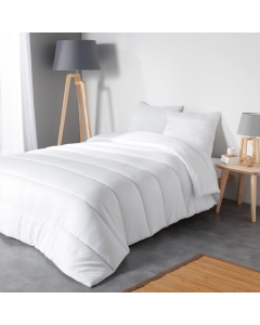 Couette chaude 2 personnes 260 x 240 cm 400 gr polyester anti acarien premium