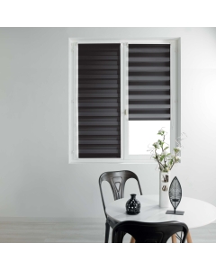 Store enrouleur jour et nuit 60 x 180 cm polyester daynight Noir