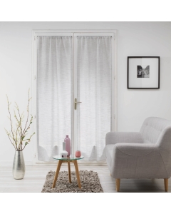 Paire droite passe tringle 2 x 70 x 240 cm voile tisse milza Gris