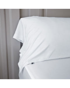 Taie de traversin 85 x 185 cm satin de bambou bambou Salomé Blanc