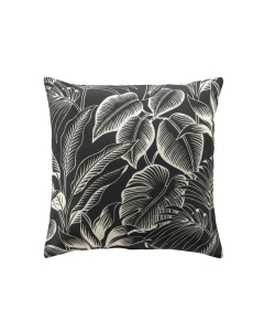 Coussin 45 x 45 cm polyester imprime cabana Noir