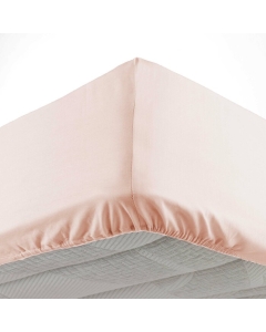 Drap housse 140 x 190 cm bonnet 30 cm Mmicrofibre Oscar Nude