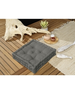 Coussin de sol 50 x 50 x 10 cm Déperlant anti UV Kala Anthracite