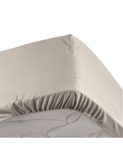 Drap housse lin 180 x 200 cm en percale bonnet de 30 cm