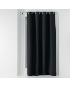 Rideau a oeillets 135 x 280 cm occultant tisse tissea Anthracite