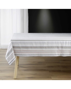 Nappe rectangle 140 x 240 cm coton/polyes recycle tisse Melina