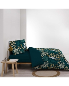 Parure de couette imprimée 260 X 240 cm + 2 taies 100% coton 57 fils Nelida