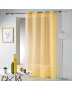 Panneau a oeillets 140 x 280 cm etamine crash telma Jaune