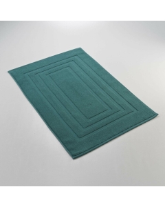 Tapis de bain 50 x 85 cm eponge de coton Tendresse Emeraude