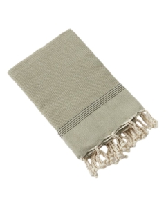 fouta avec franges 100 x 200 cm coton tissé teint ulysse nénuphar