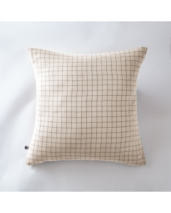Taie d'oreiller gaze de coton 60 x 60 cm gaïa mix pampa Naturel
