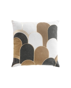 Coussin dehoussable 45 x 45 cm polycoton imp. metal. Denali
