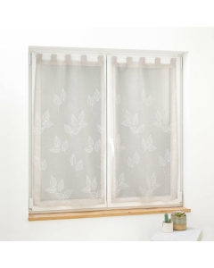 Paire droite passants 2 x 60 x 90 cm voile sable brode berry Taupe