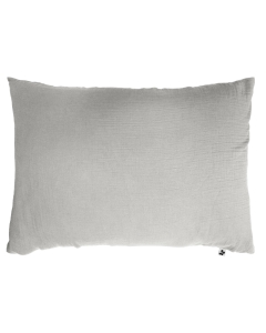 Taie d'oreiller en double gaze de coton – 50 x 70 cm – Perle