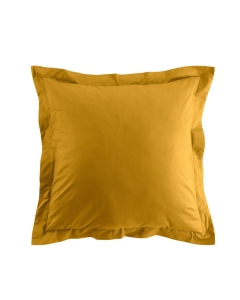 Taie d'oreiller vp 63 x 63 cm uni bio 57 fils gots biolina  +p. bourdon Ocre