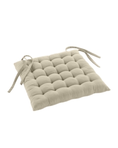 Assise matelassee 38 x 38 cm coton/polyester recycle grs twily Lin