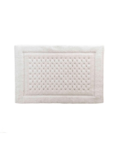 Tapis de bain 50 x 80 cm coton jacquard tisse damaris Sans