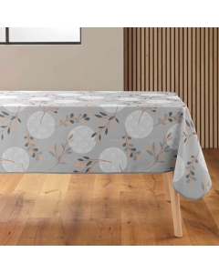 Nappe rectangle 150 x 240 cm polyester imprime manola Gris
