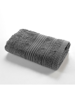 Serviette invite 30 x 50 cm eponge unie tendresse Anthracite