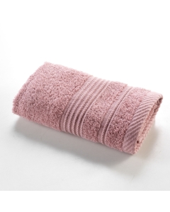 Serviette invite 30 x 50 cm eponge unie tendresse Bois De Rose