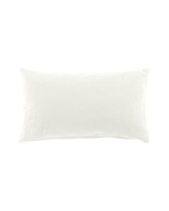 Coussin dehoussable 30 x 50 cm coton/polyester recycle grs twily Blanc