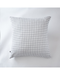 Taie d'oreiller gaze de coton tissée 60 x 60 cm gaïa mix Blanc